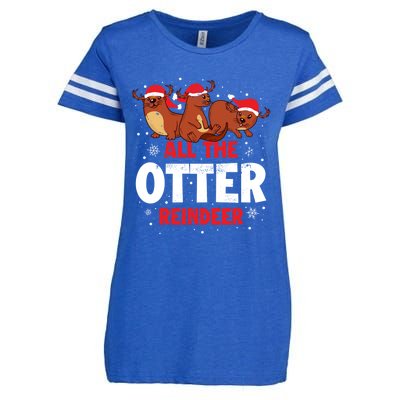 All The Otter Reindeer Gift Enza Ladies Jersey Football T-Shirt