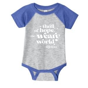 A Thrill Of Hope Inspirational Retro Christmas Xmas Gift Infant Baby Jersey Bodysuit