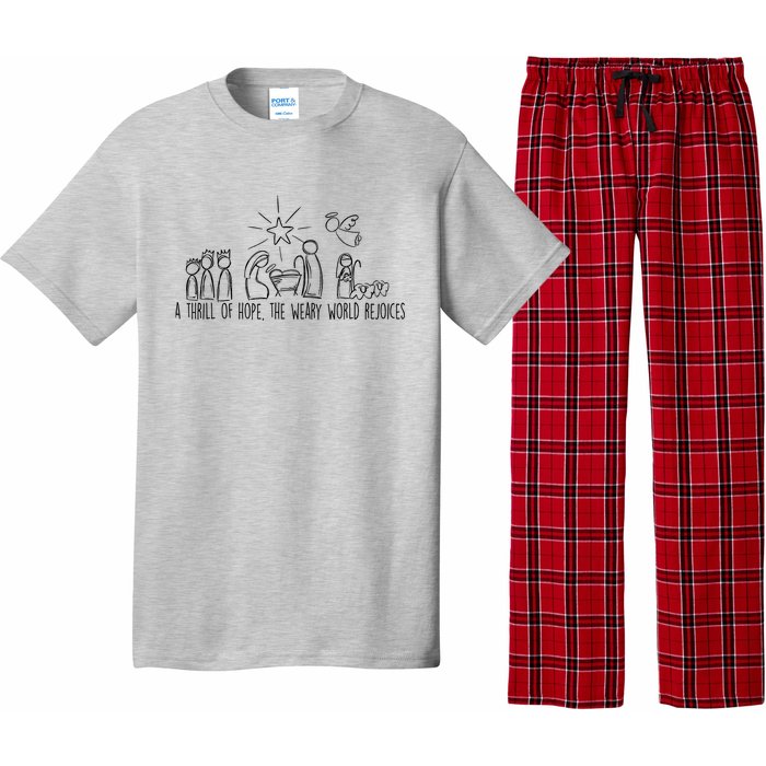 A Thrill Of Hope The Weary World Rejoices Christmas Costume Pajama Set