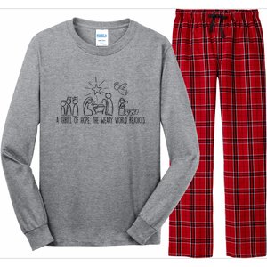 A Thrill Of Hope The Weary World Rejoices Christmas Costume Long Sleeve Pajama Set