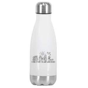 A Thrill Of Hope The Weary World Rejoices Christmas Costume Stainless Steel Insulated Water Bottle