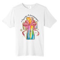 A Thrill Of Hope The Weary World Rejoices Christmas Christian Cross Tall Fusion ChromaSoft Performance T-Shirt