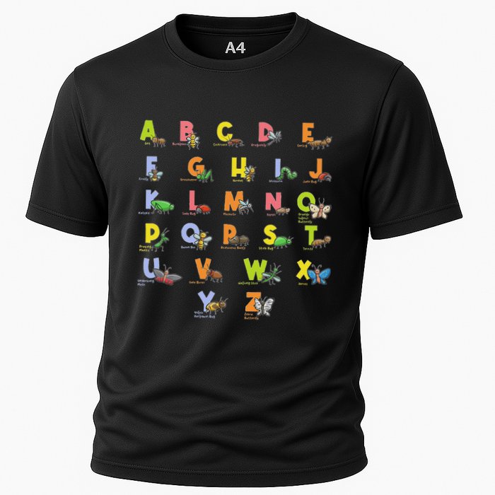 Alphabet Types Of Insects Bug Lover Future Entomologist Cooling Performance Crew T-Shirt