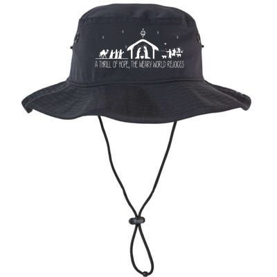 A Thrill Of Hope The Weary World Rejoices Merry Christmas Legacy Cool Fit Booney Bucket Hat