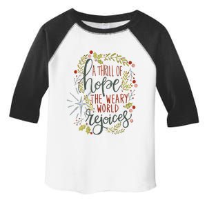 A Thrill Of Hope Christian Xmas Religious Christmas Holiday Toddler Fine Jersey T-Shirt