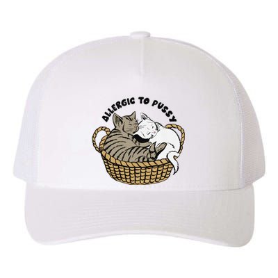 Allergic To Pussy Yupoong Adult 5-Panel Trucker Hat