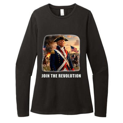 Awesome Trump Patriotic Revolution 2024 President Womens CVC Long Sleeve Shirt