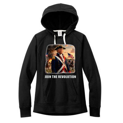 Awesome Trump Patriotic Revolution 2024 President Women's Fleece Hoodie