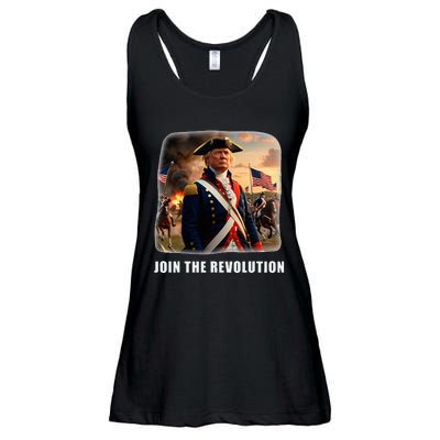 Awesome Trump Patriotic Revolution 2024 President Ladies Essential Flowy Tank