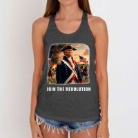 Awesome Trump Patriotic Revolution 2024 President Women's Knotted Racerback Tank