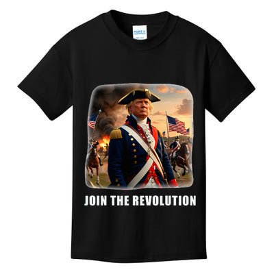Awesome Trump Patriotic Revolution 2024 President Kids T-Shirt
