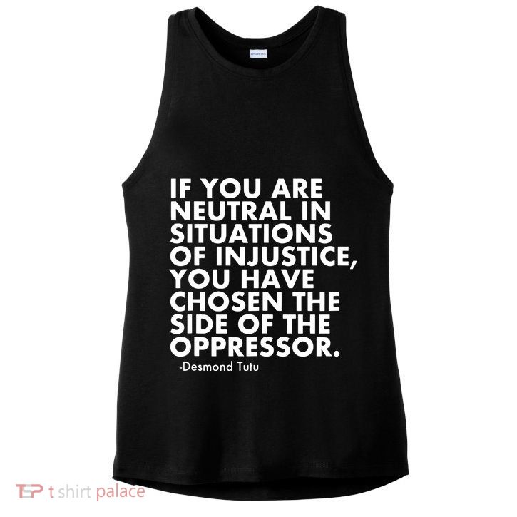 Anti Trump Protest Political Ladies PosiCharge Tri-Blend Wicking Tank