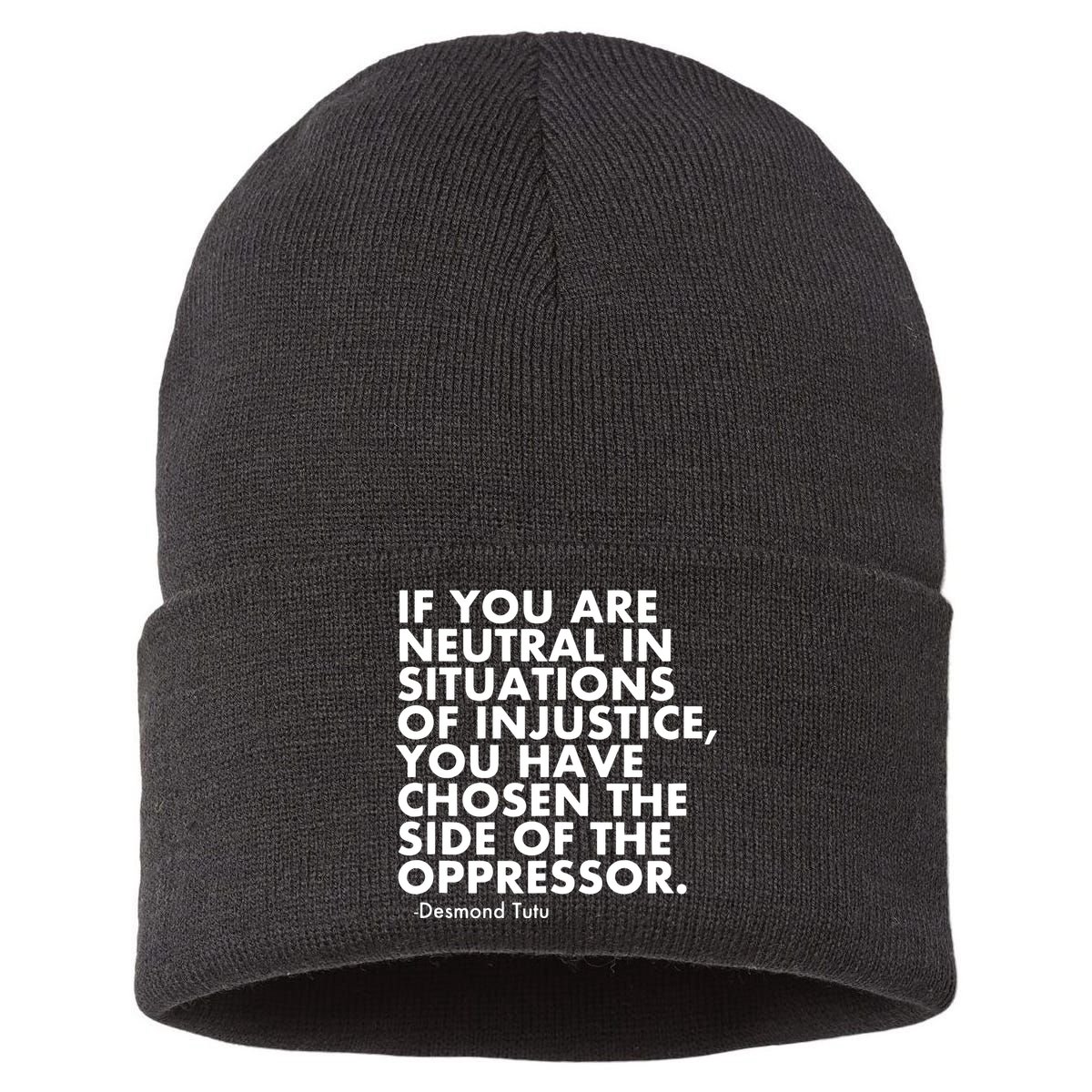 Anti Trump Protest Political Sustainable Knit Beanie