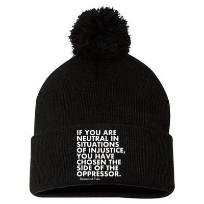 Anti Trump Protest Political Pom Pom 12in Knit Beanie