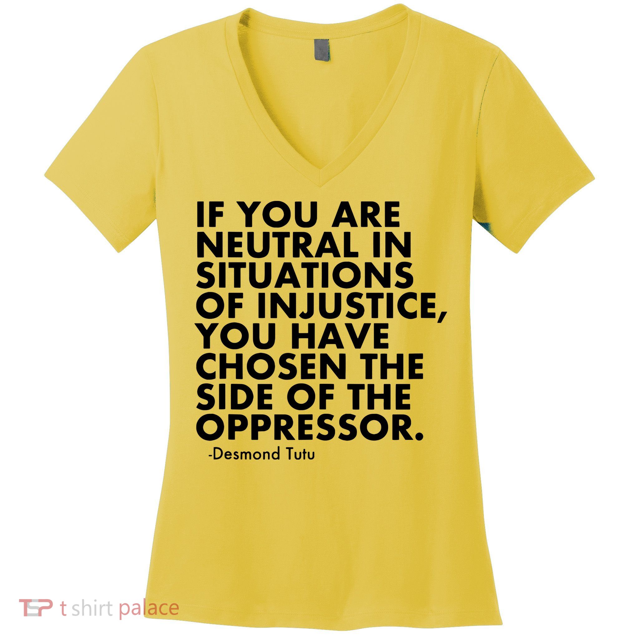 Anti Trump Protest Political Women's V-Neck T-Shirt