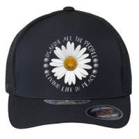 All The People Imagine Living Life In Peace Sunflower Flexfit Unipanel Trucker Cap