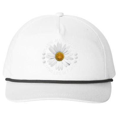 All The People Imagine Living Life In Peace Sunflower Snapback Five-Panel Rope Hat