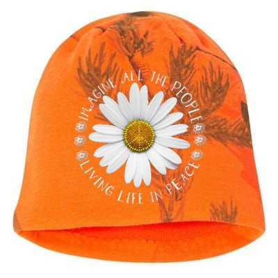 All The People Imagine Living Life In Peace Sunflower Kati - Camo Knit Beanie