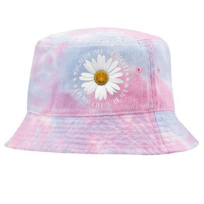 All The People Imagine Living Life In Peace Sunflower Tie-Dyed Bucket Hat