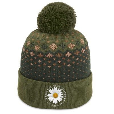 All The People Imagine Living Life In Peace Sunflower The Baniff Cuffed Pom Beanie