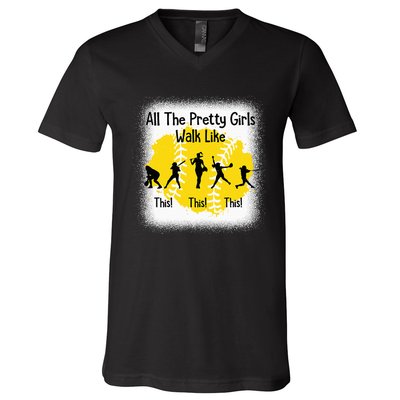 All The Pretty Girl Stroll Like This V-Neck T-Shirt