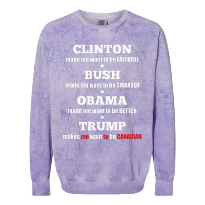 Anti Trump Political For Independents And Liberals Colorblast Crewneck Sweatshirt