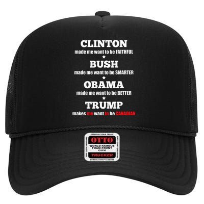 Anti Trump Political For Independents And Liberals High Crown Mesh Back Trucker Hat