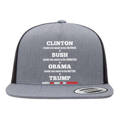 Anti Trump Political For Independents And Liberals Flat Bill Trucker Hat