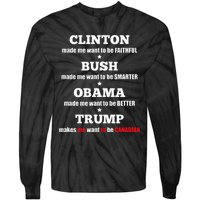 Anti Trump Political For Independents And Liberals Tie-Dye Long Sleeve Shirt