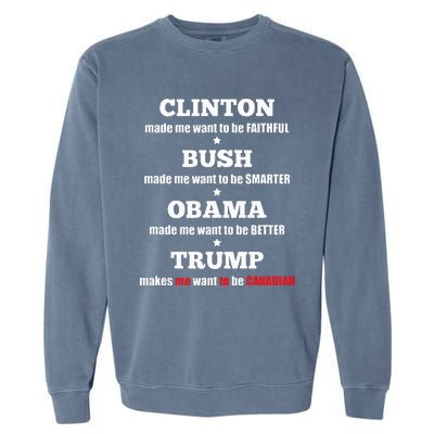 Anti Trump Political For Independents And Liberals Garment-Dyed Sweatshirt