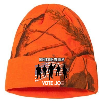 Anti Trump Pro Military Vote Joe Biden Honor Fallen Soldiers Gift Kati Licensed 12" Camo Beanie