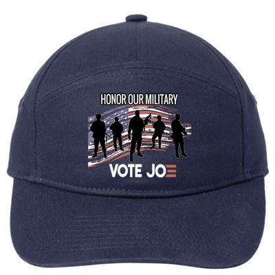 Anti Trump Pro Military Vote Joe Biden Honor Fallen Soldiers Gift 7-Panel Snapback Hat