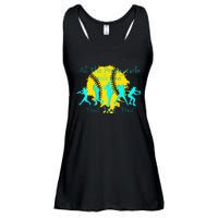 All The Pretty Walk Like This Softball Ladies Essential Flowy Tank