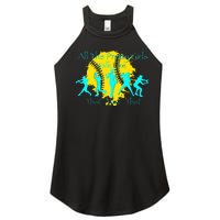 All The Pretty Walk Like This Softball Women's Perfect Tri Rocker Tank