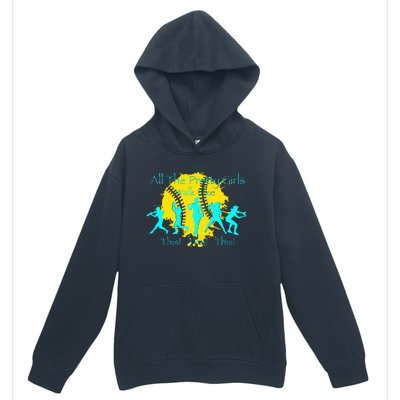 All The Pretty Walk Like This Softball Urban Pullover Hoodie