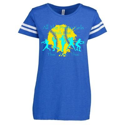 All The Pretty Walk Like This Softball Enza Ladies Jersey Football T-Shirt