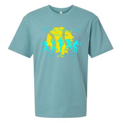 All The Pretty Walk Like This Softball Sueded Cloud Jersey T-Shirt