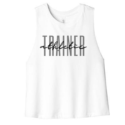 Athletic Trainer Personal Trainer Gym Life Gift Women's Racerback Cropped Tank