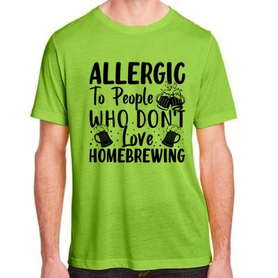 Allergic To People Who Don't Love Homebrewing Cute Gift Adult ChromaSoft Performance T-Shirt