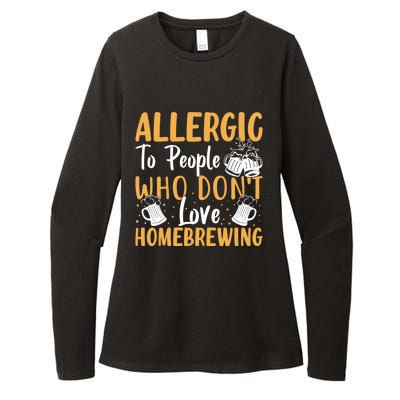 Allergic To People Who Don't Love Homebrewing Gift Womens CVC Long Sleeve Shirt