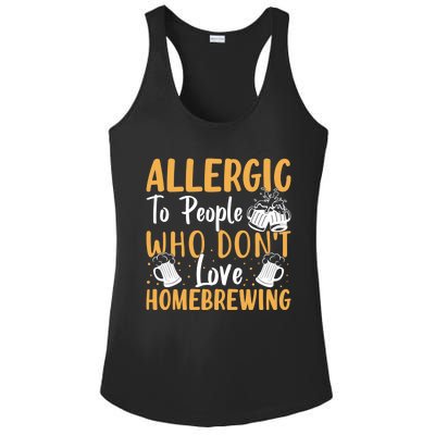 Allergic To People Who Don't Love Homebrewing Gift Ladies PosiCharge Competitor Racerback Tank