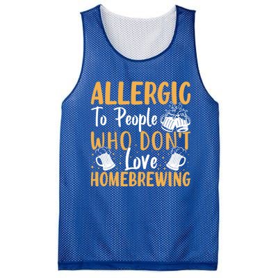 Allergic To People Who Don't Love Homebrewing Gift Mesh Reversible Basketball Jersey Tank