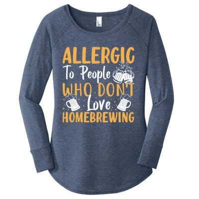 Allergic To People Who Don't Love Homebrewing Gift Women's Perfect Tri Tunic Long Sleeve Shirt