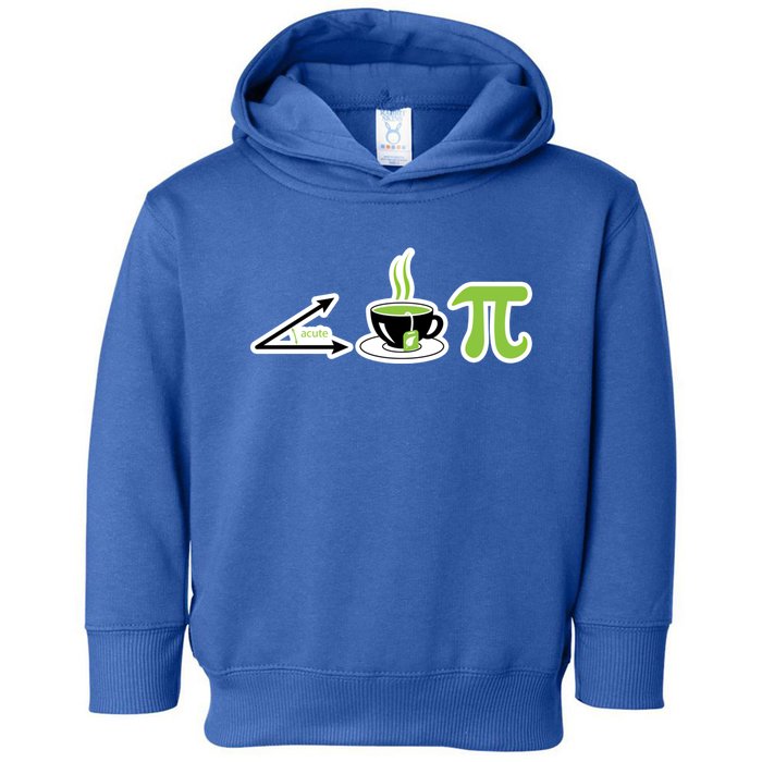 Acute Tea Pi Cool Gift Cutie Pi Math Geek Tea Lover Pi Day Gift Toddler Hoodie