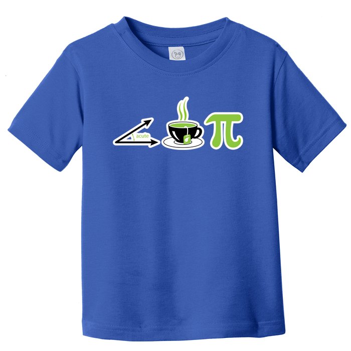 Acute Tea Pi Cool Gift Cutie Pi Math Geek Tea Lover Pi Day Gift Toddler T-Shirt