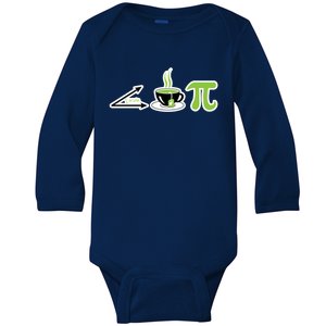 Acute Tea Pi Cool Gift Cutie Pi Math Geek Tea Lover Pi Day Gift Baby Long Sleeve Bodysuit