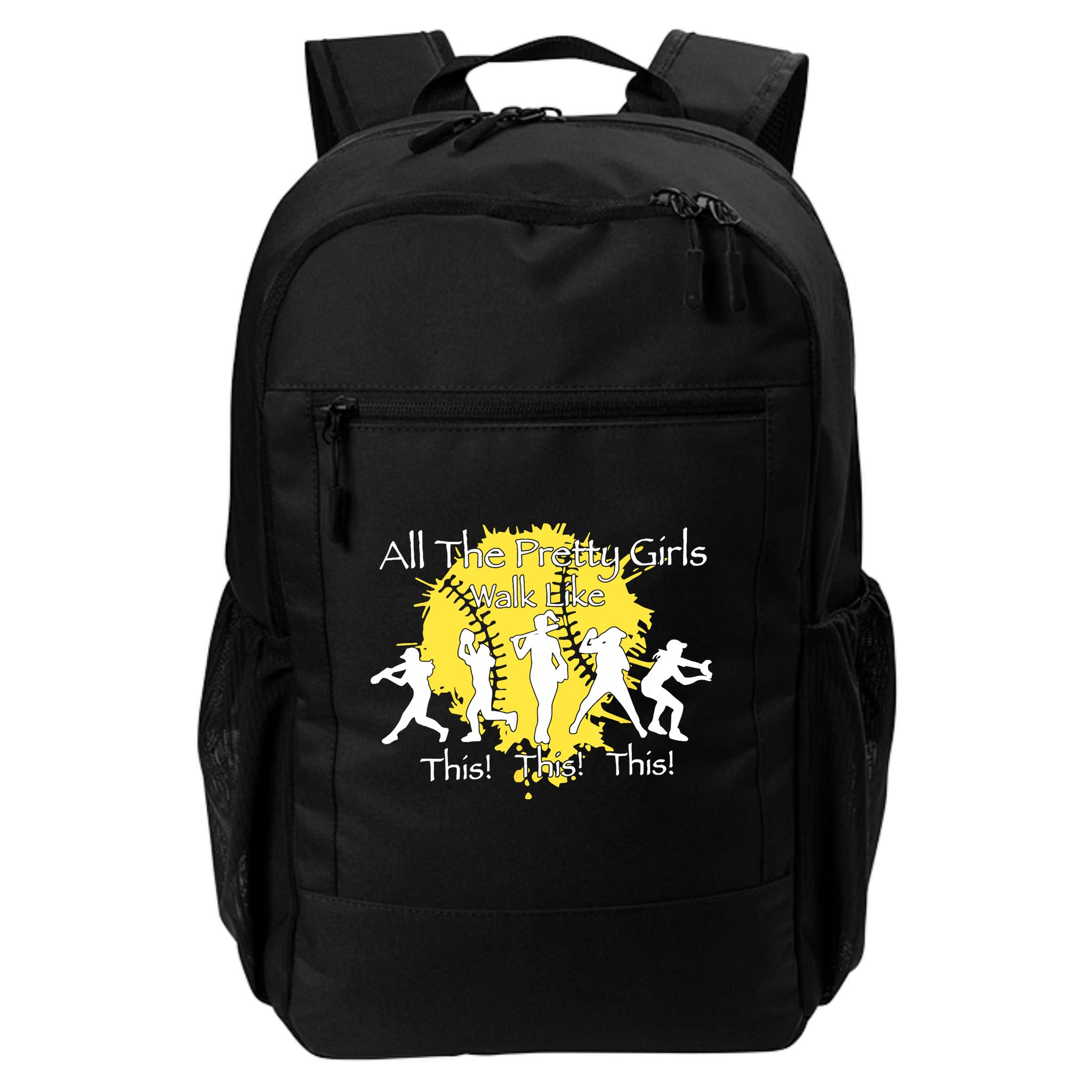 All The Pretty Walk Like This Softball Baseball Backpack