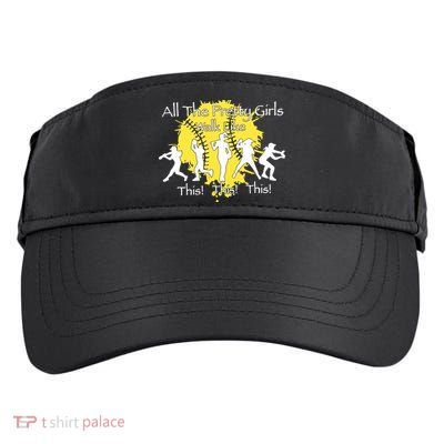 All The Pretty Walk Like This Softball Baseball Adult Drive Performance Visor