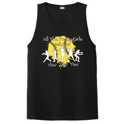 All The Pretty Walk Like This Softball Baseball PosiCharge Competitor Tank