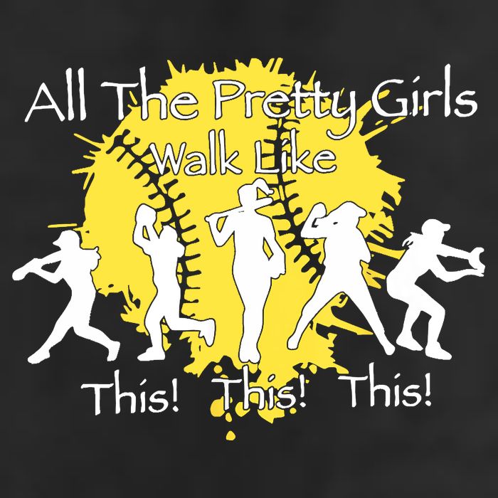 All The Pretty Walk Like This Softball Baseball Golf Towel